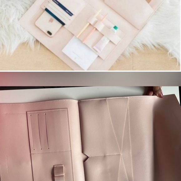 Glass Ladder and Co Marilyn Organizer Clutch Large in Blush Pink - Picture 4 of 6